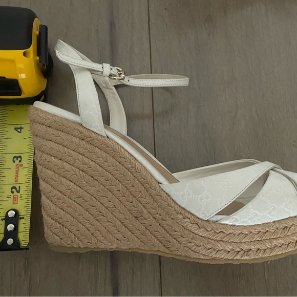Gucci Wedges White, Size 39 - Picture 5 of 8